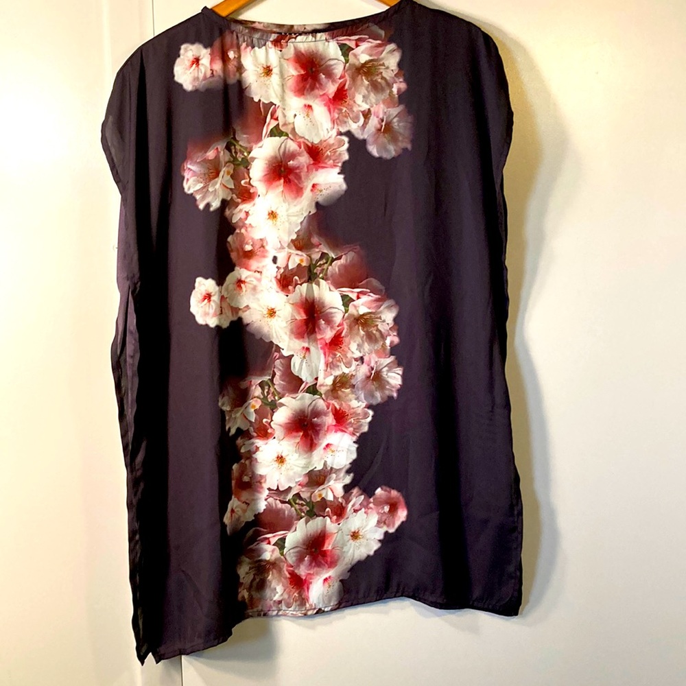 Bryn walker size small flower silk tunic